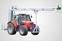 The illustrations show the mixer tower rotated with optional accessories