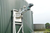 BoBuMix-168 mixer met grote schroef - Buitenstaander wandconstructie voor de inzet in een stalen reservoir. Voor de technische uitleg is vooraf een vakgesprek noodzakelijk.